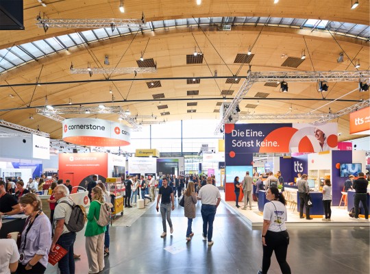 View into the exhibition hall 