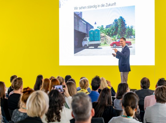 Public Keynote auf der Messe