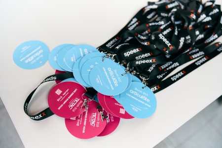 A bundle of coupons hangs an a hook in the entrance area. 