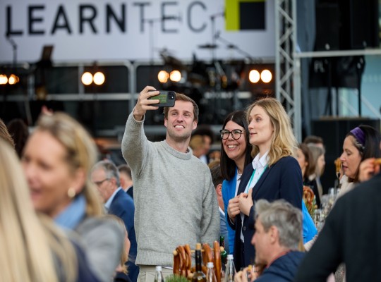 Selfie-Zeit auf dem Ausstellerabend
