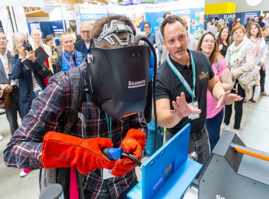 Virtuell Schweißtechnik erlernen konnte dieser Besucher